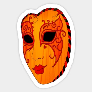 Oriental Mask Sticker